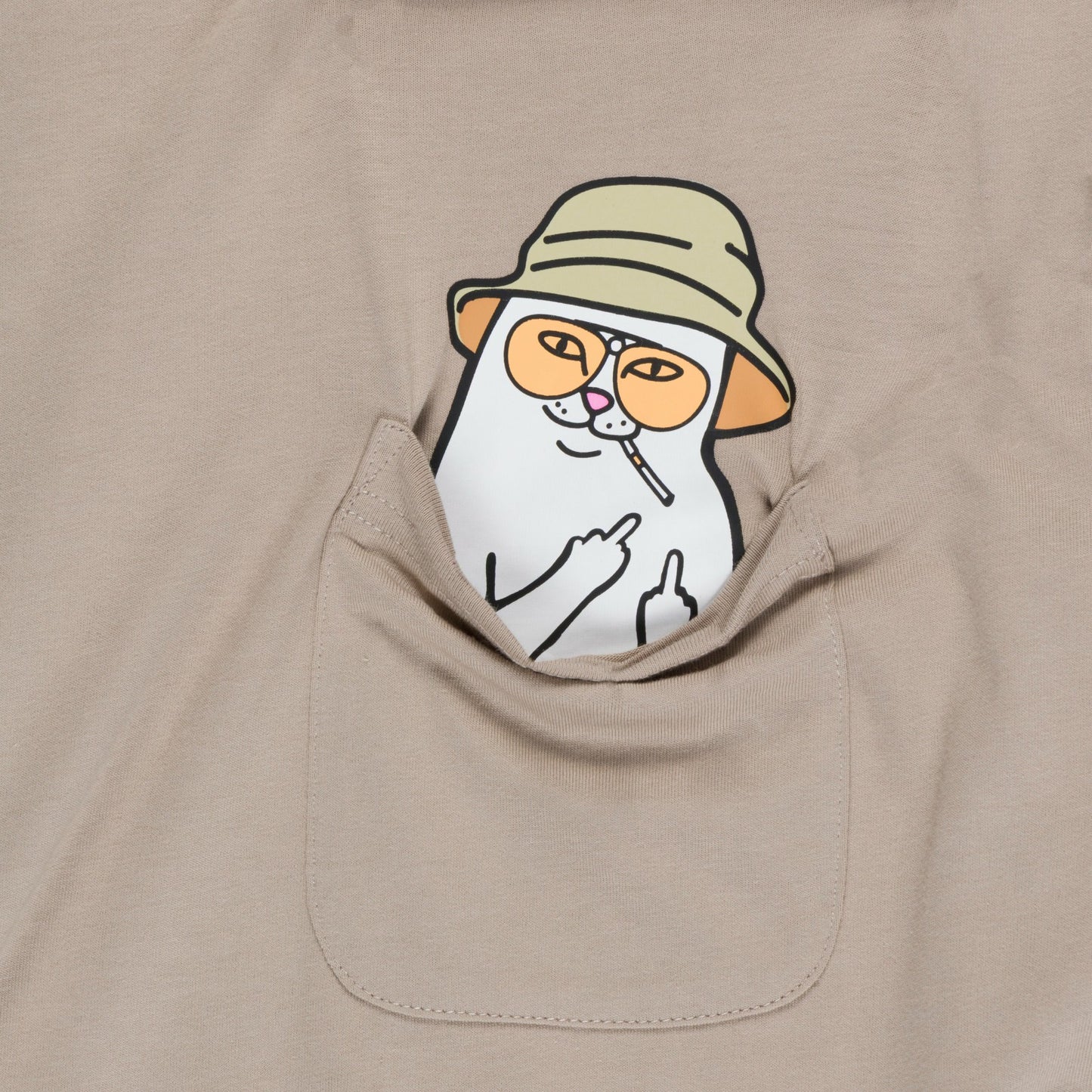 Nermal S Thompson Pocket Tee (Tan) - Ripndip