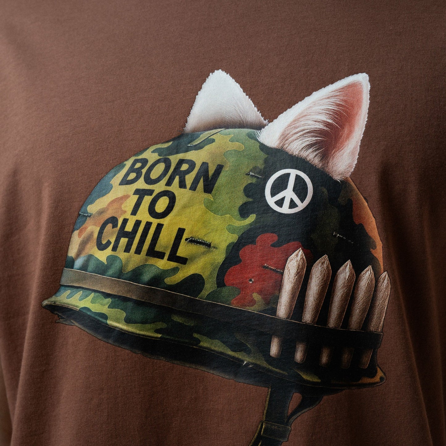 Born To Chill Tee (Brown) - Ripndip