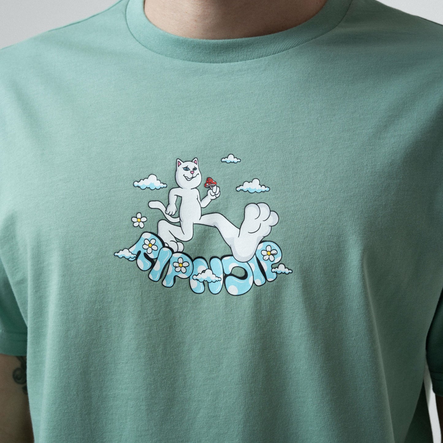 Heaven To Me Tee (Pine) - Ripndip