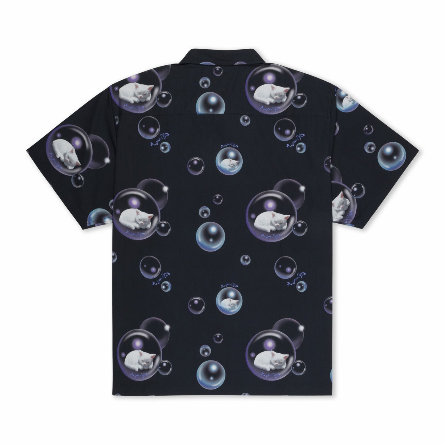 Bubbles Button Up Shirt (Black) - Ripndip