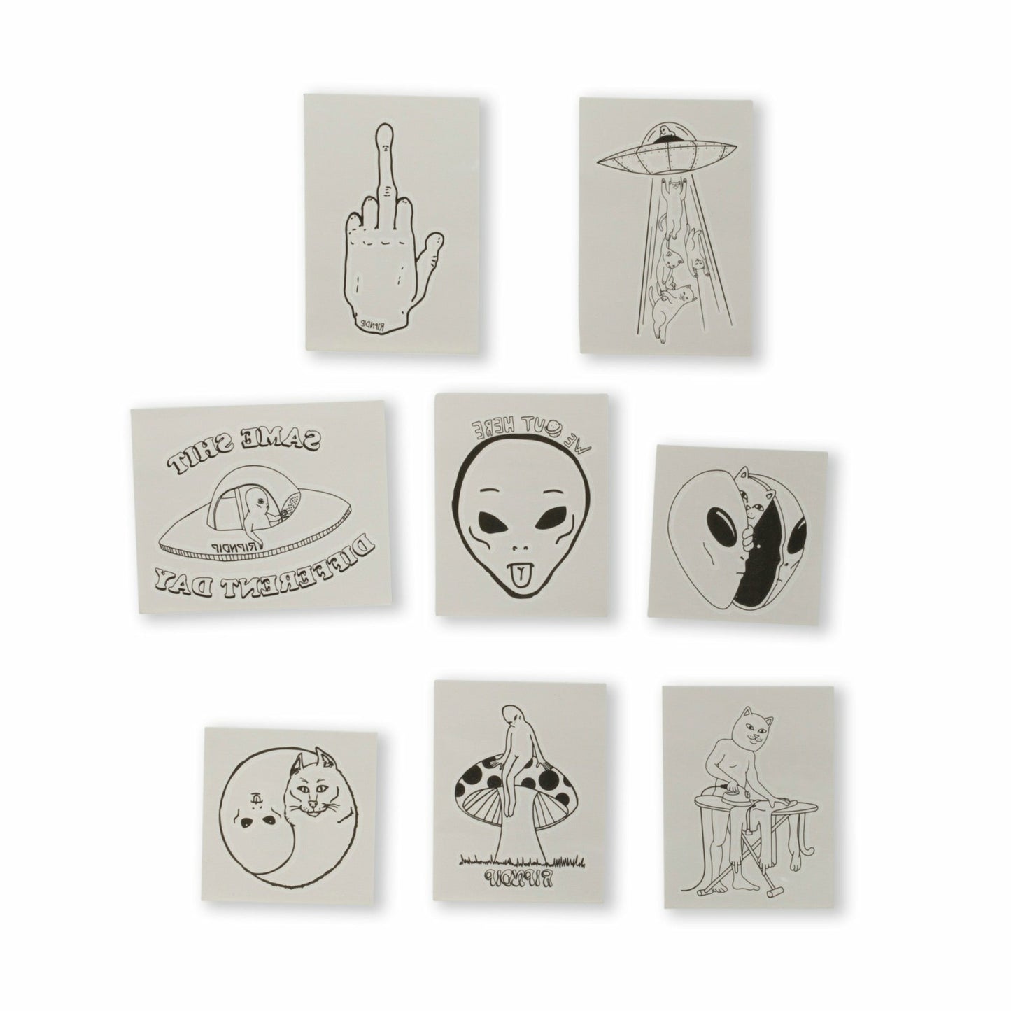 We Out Here Tattoo Sheet (Black) - Ripndip