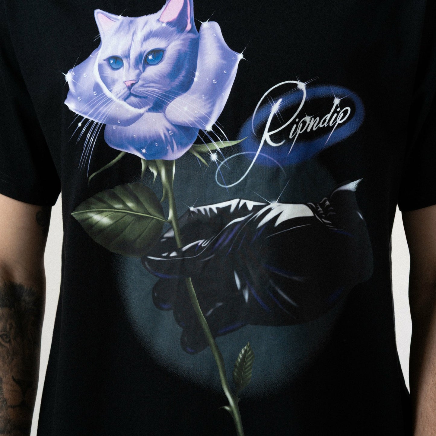Rose Tee (Black) - Ripndip