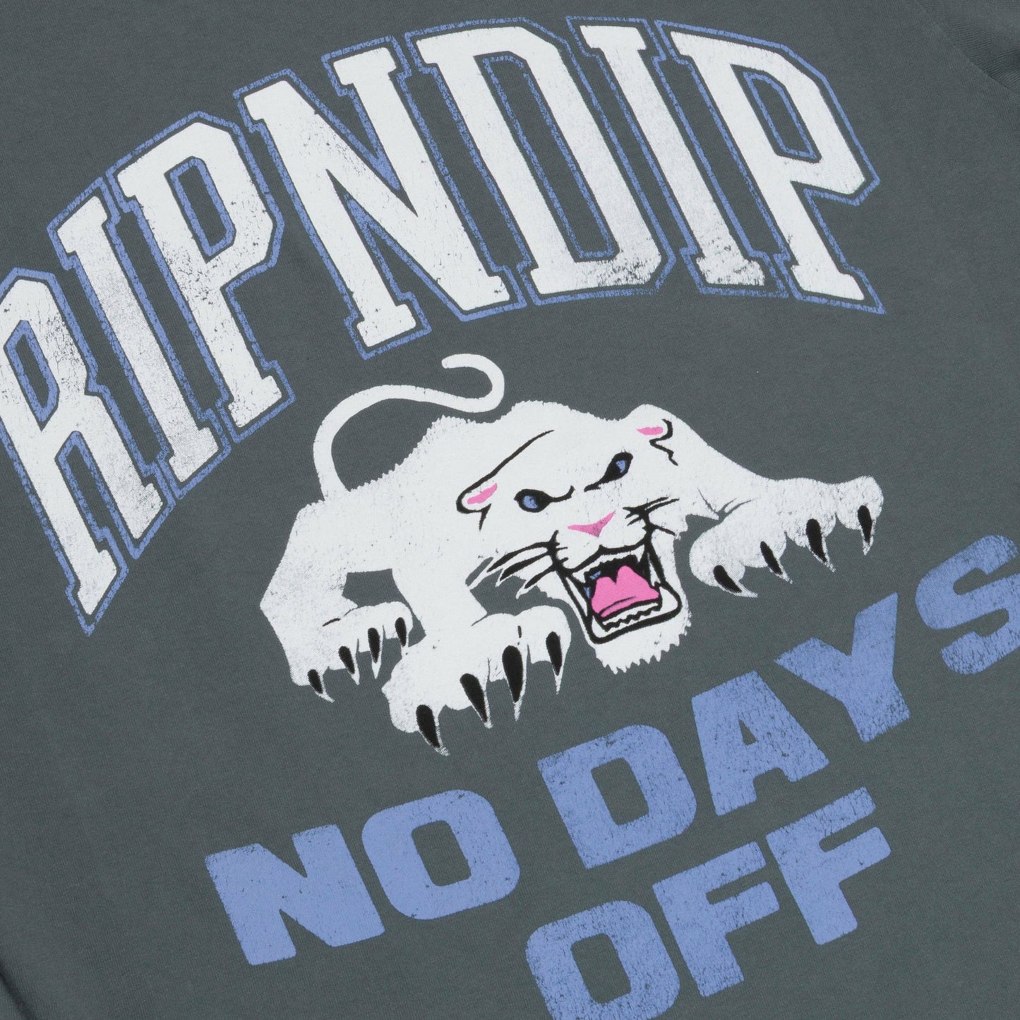 White Panther Tee (Charcoal) - Ripndip