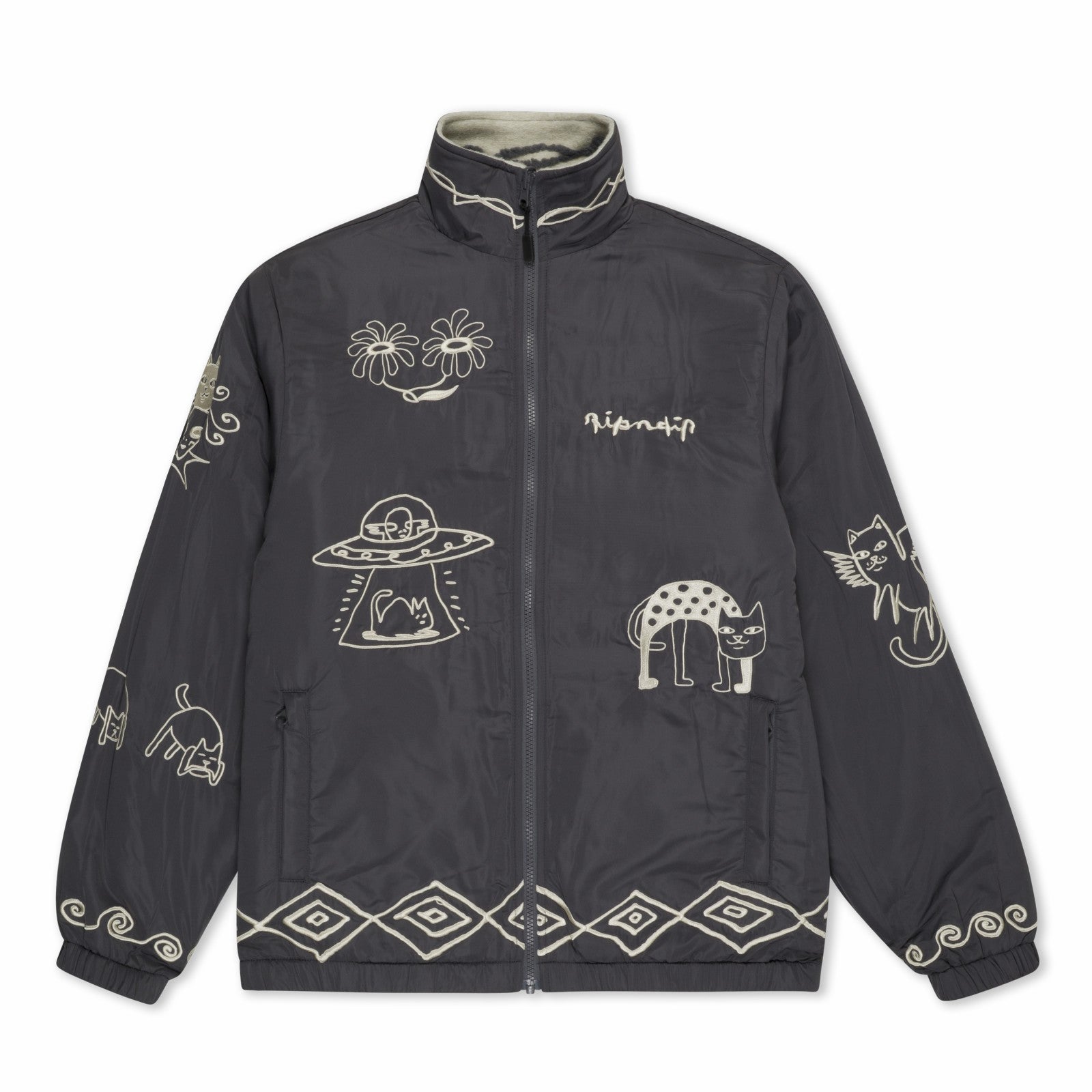 Blonded Reversible Jacket (Sand / Charcoal) - Ripndip