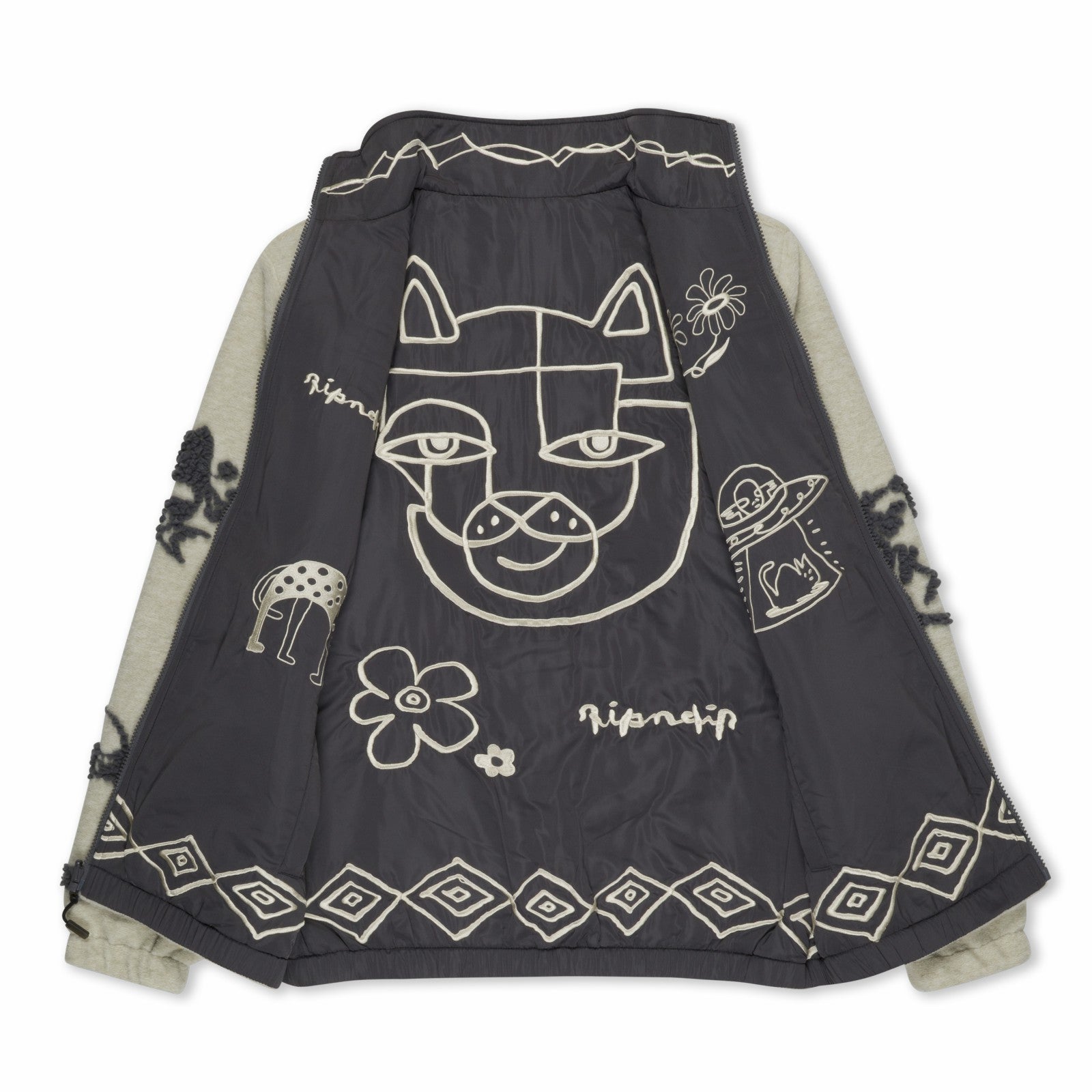 Blonded Reversible Jacket (Sand / Charcoal) - Ripndip