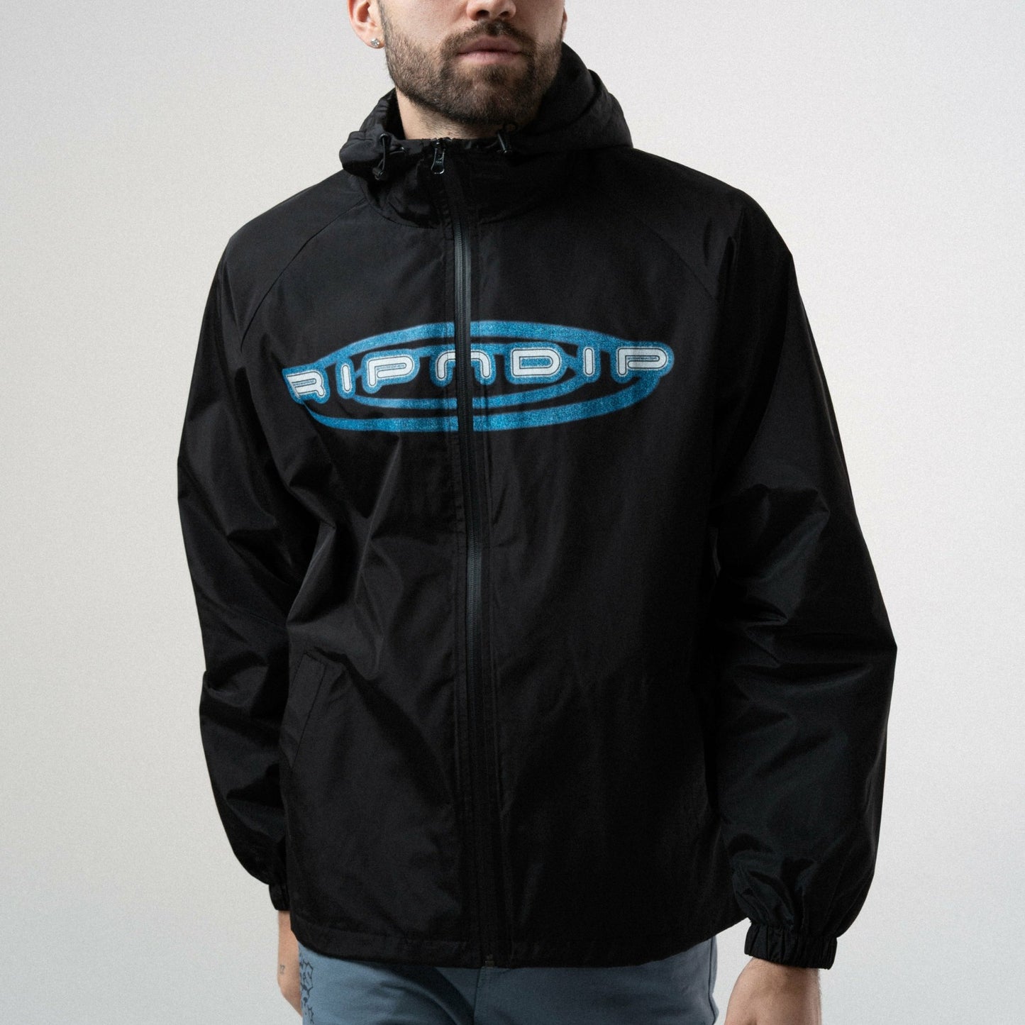 Otis Zip Up Hooded Jacket (Black) - Ripndip