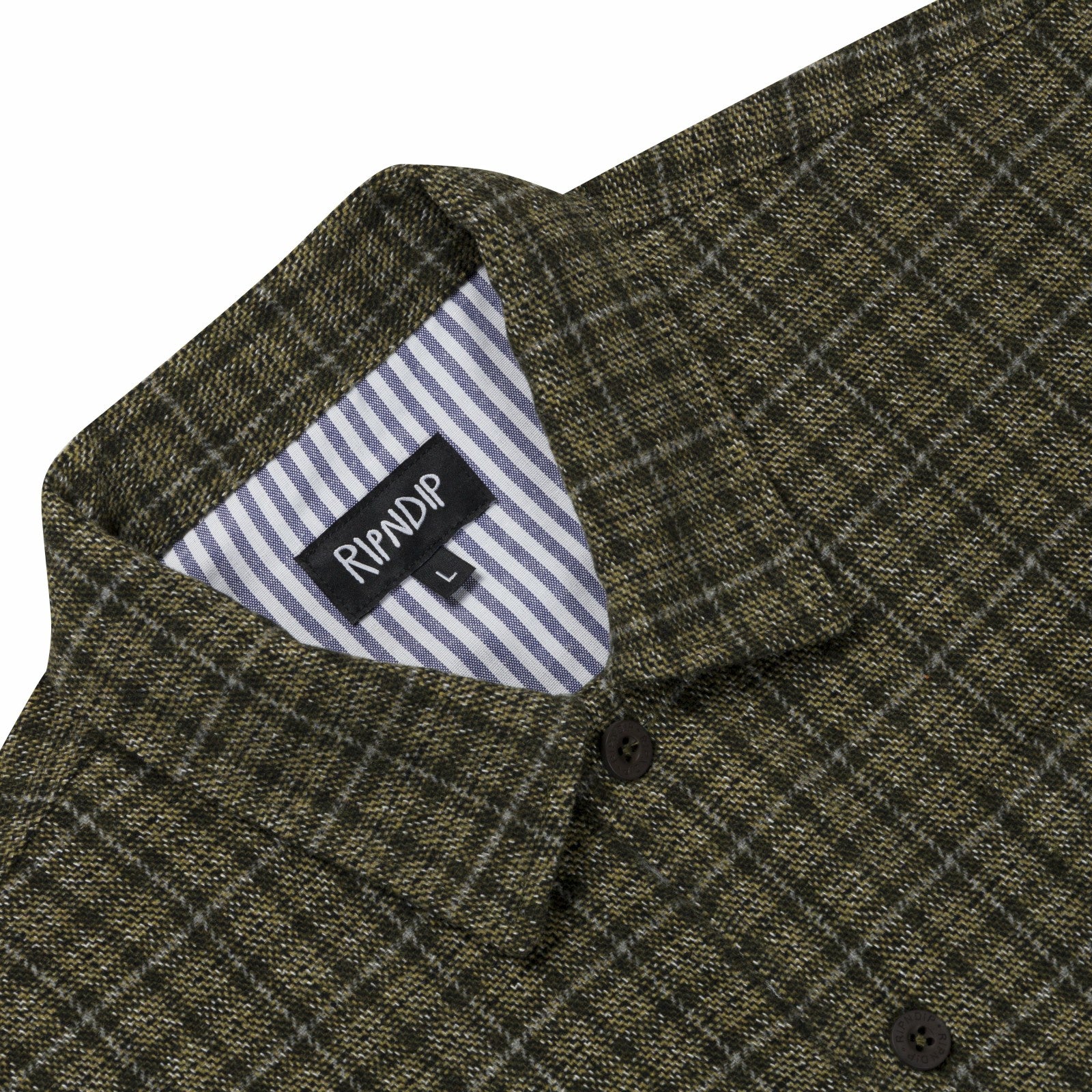 Where The Flowers Bloom Flannel Jacket (Olive) - Ripndip