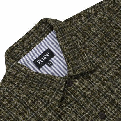 Where The Flowers Bloom Flannel Jacket (Olive) - Ripndip