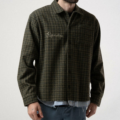Where The Flowers Bloom Flannel Jacket (Olive) - Ripndip