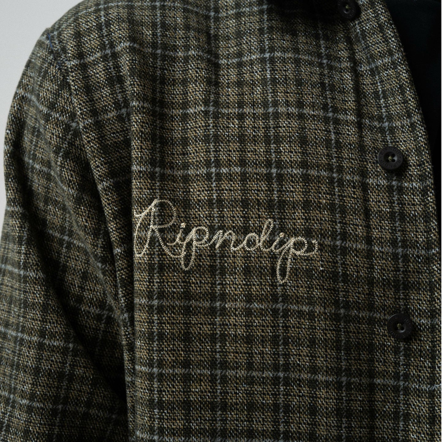 Where The Flowers Bloom Flannel Jacket (Olive) - Ripndip