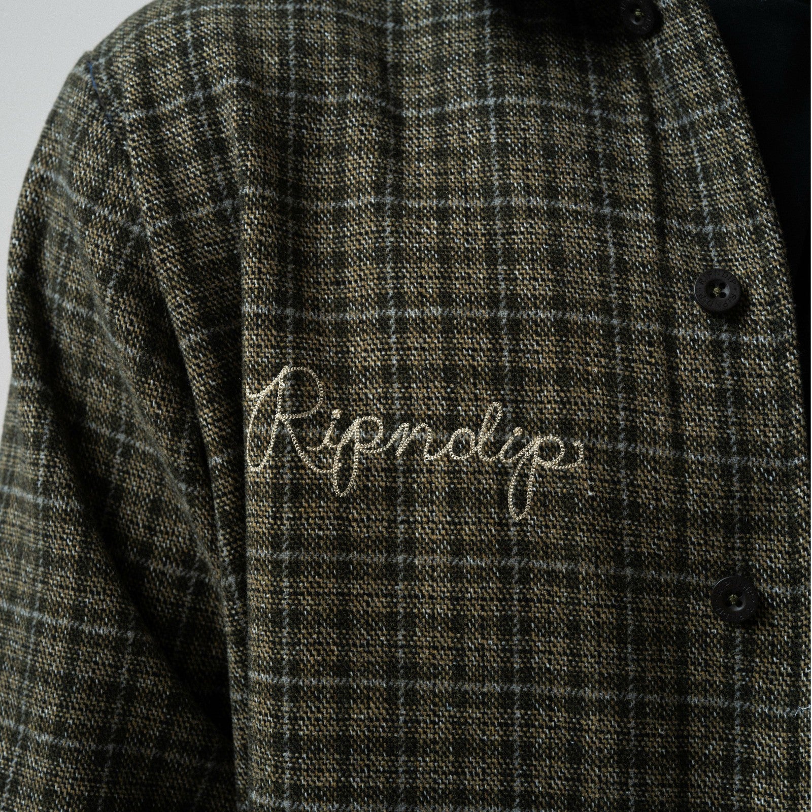 Where The Flowers Bloom Flannel Jacket (Olive) - Ripndip