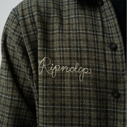 Where The Flowers Bloom Flannel Jacket (Olive) - Ripndip