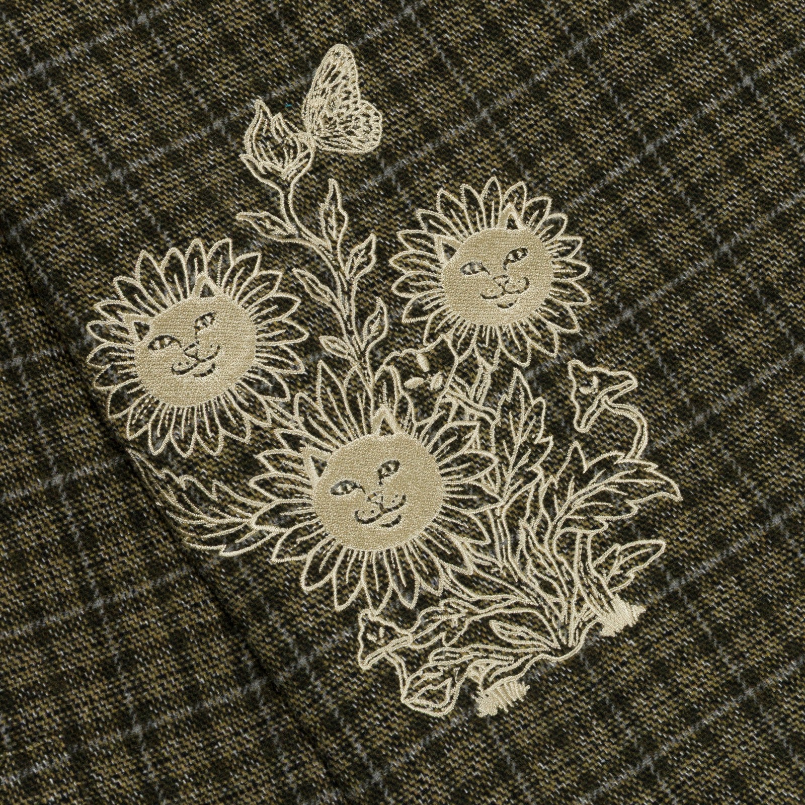 Where The Flowers Bloom Flannel Jacket (Olive) - Ripndip