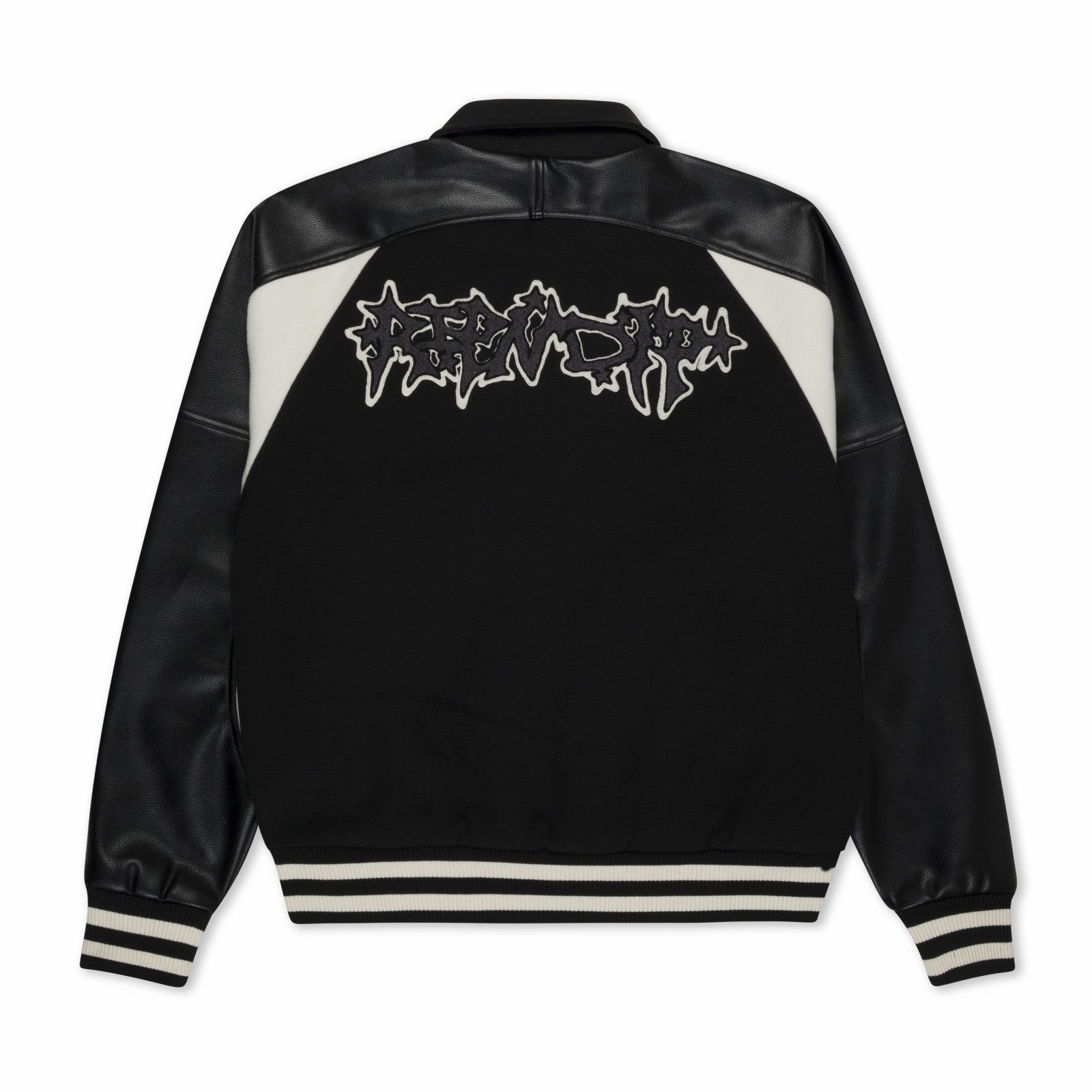 Luther Leather Jacket (Black / Sand) - Ripndip