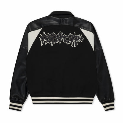 Luther Leather Jacket (Black / Sand) - Ripndip