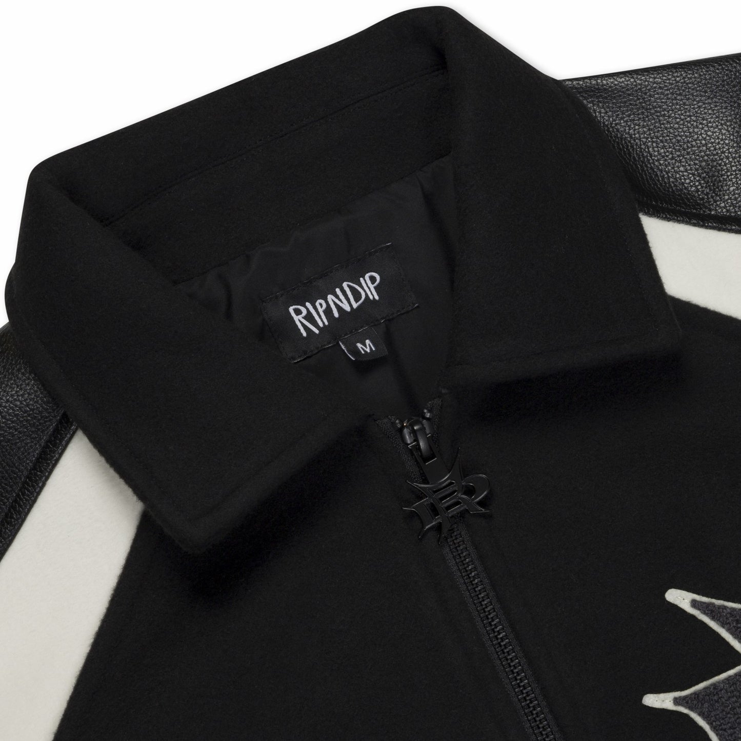 Luther Leather Jacket (Black / Sand) - Ripndip