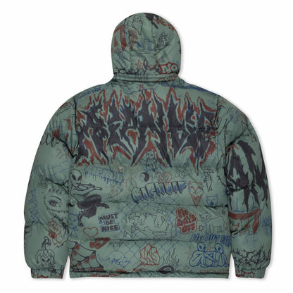 Marker Puffer Jacket (Olive) - Ripndip