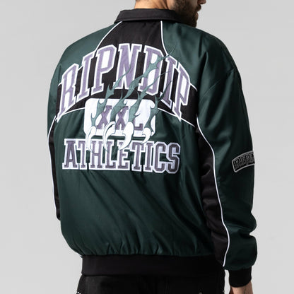 RIPNDIP Athletics Race Jacket (Hunter Green / Black) - Ripndip