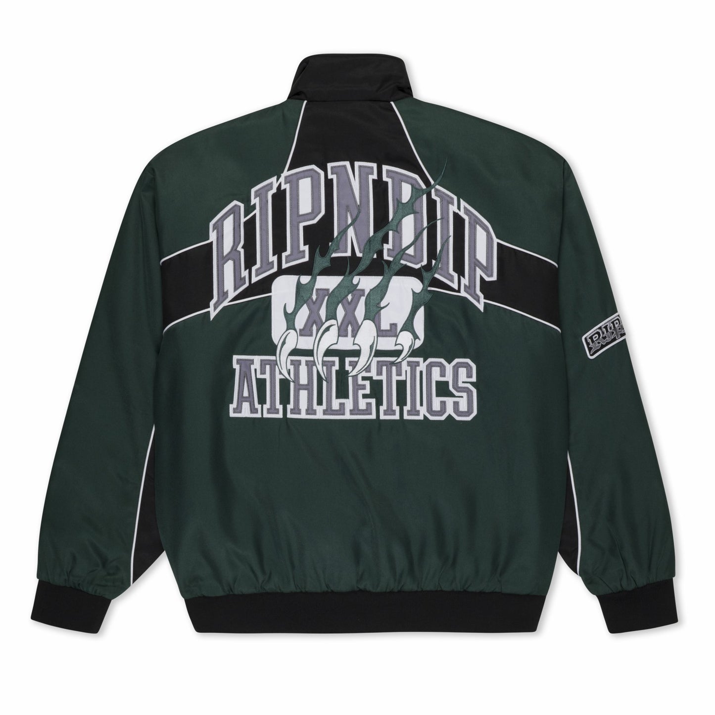RIPNDIP Athletics Race Jacket (Hunter Green / Black) - Ripndip
