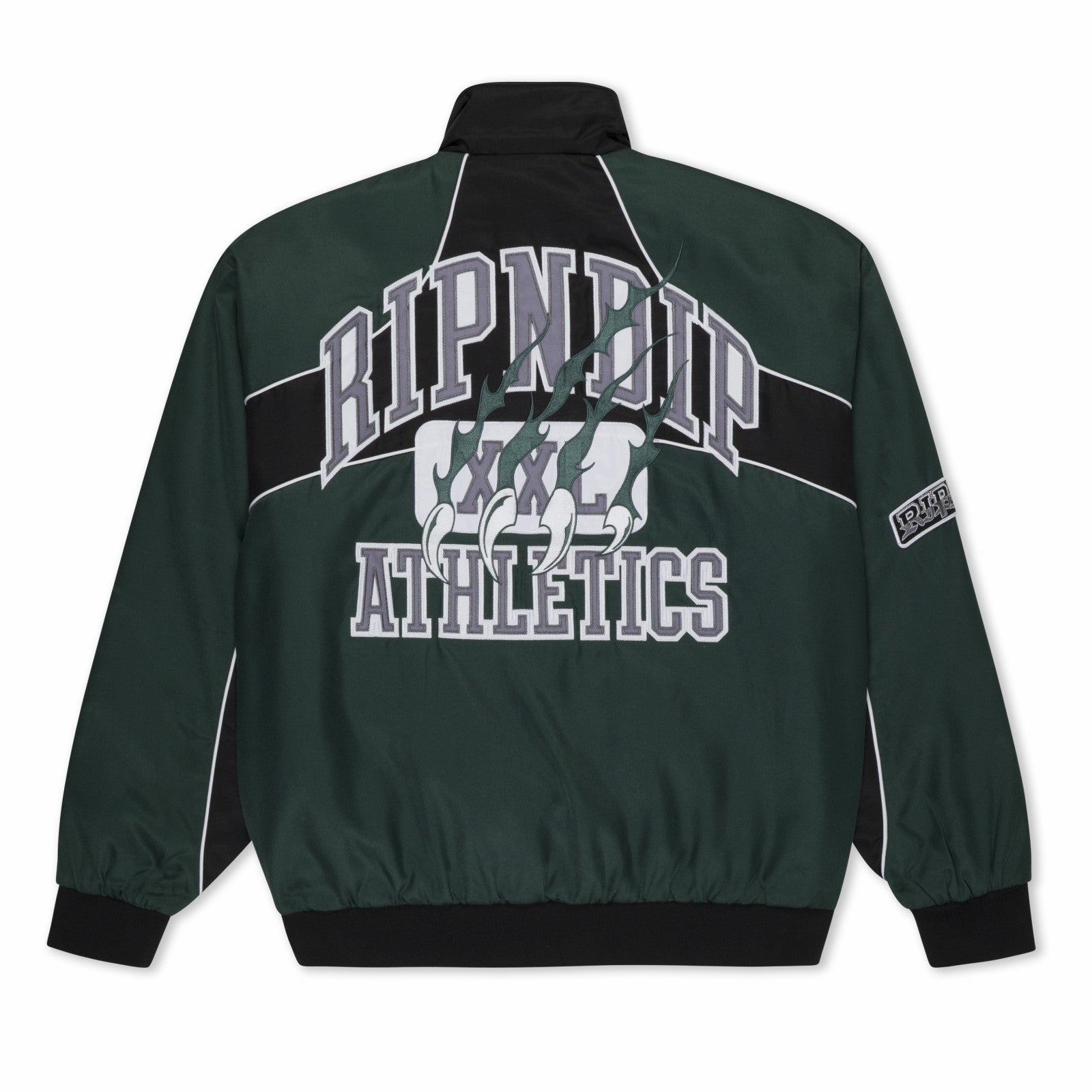 RIPNDIP Athletics Race Jacket (Hunter Green / Black) - Ripndip