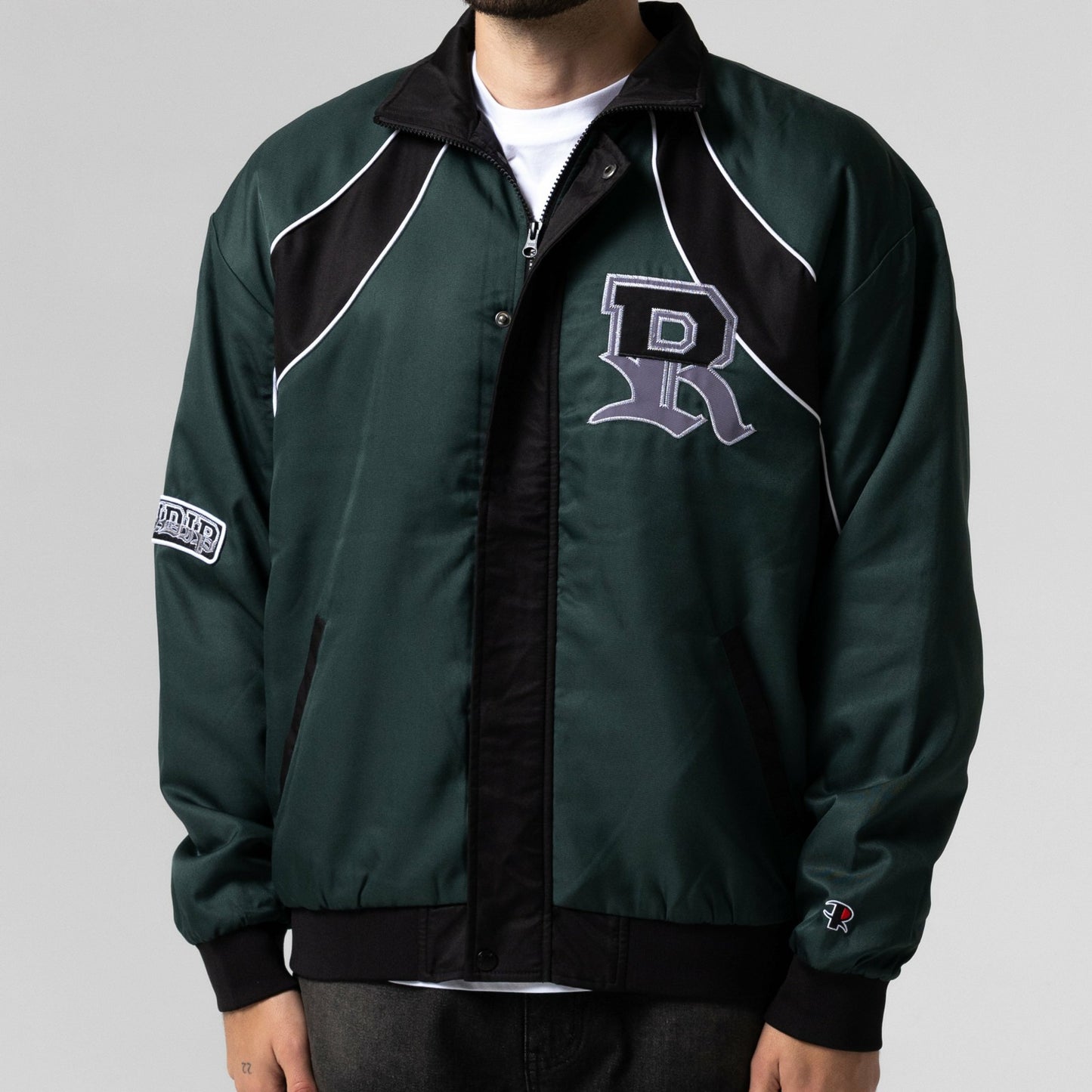 RIPNDIP Athletics Race Jacket (Hunter Green / Black) - Ripndip
