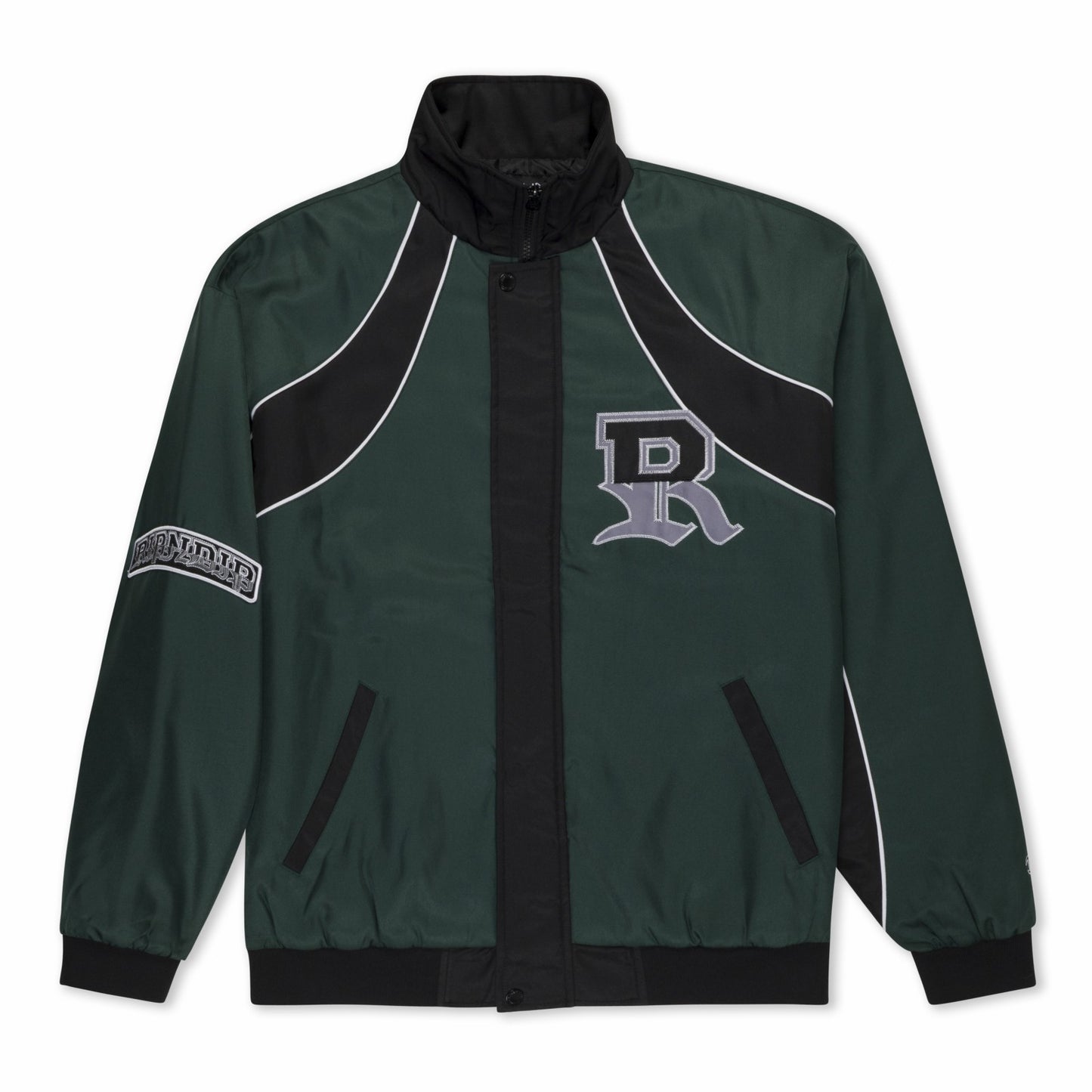 RIPNDIP Athletics Race Jacket (Hunter Green / Black) - Ripndip