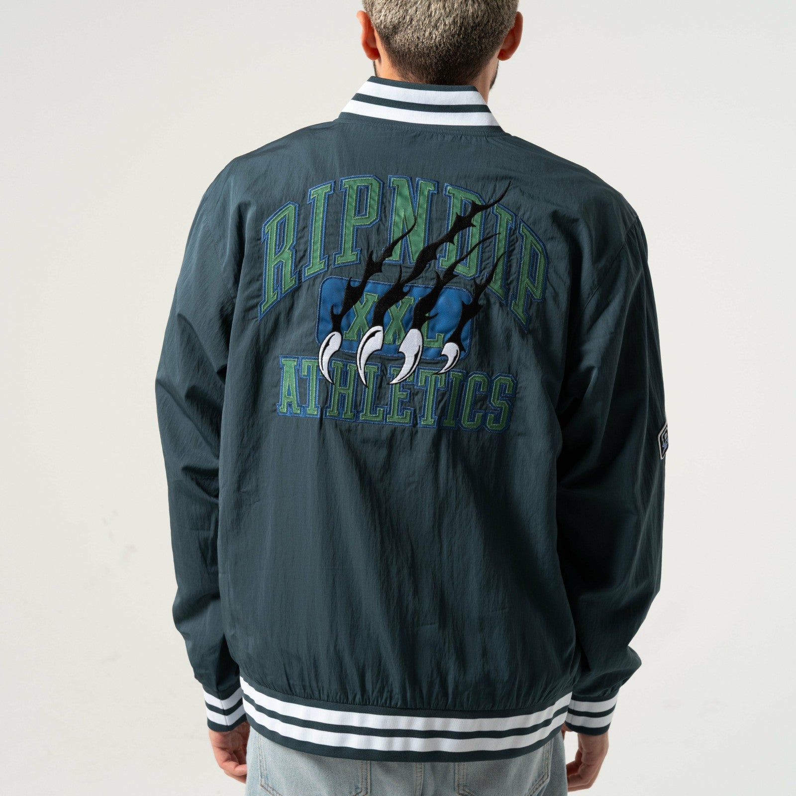 Ripndip Athletics Stadium Jacket (Navy) - Ripndip