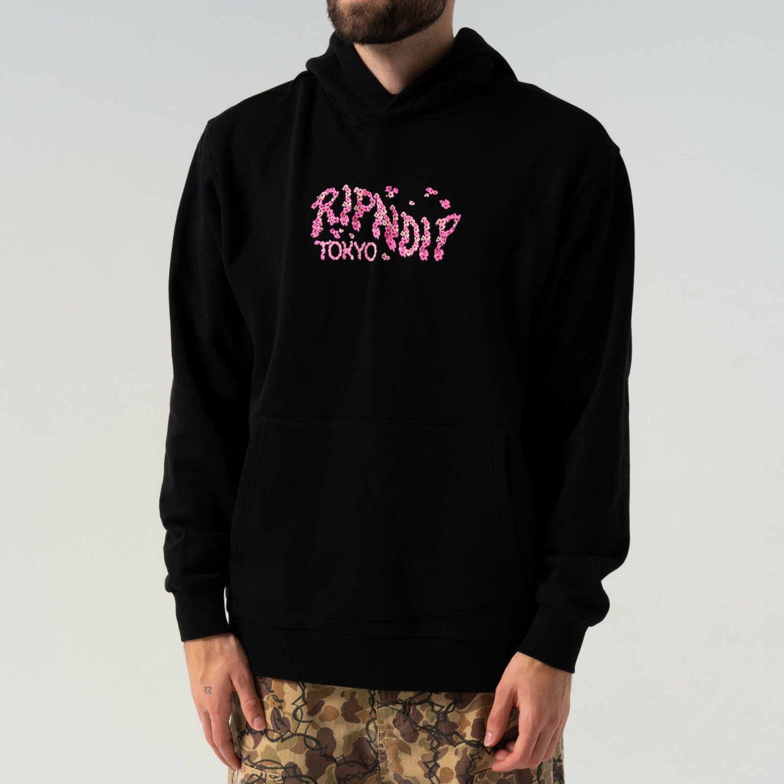 Cherry Blossom Hoodie (Black) - Ripndip