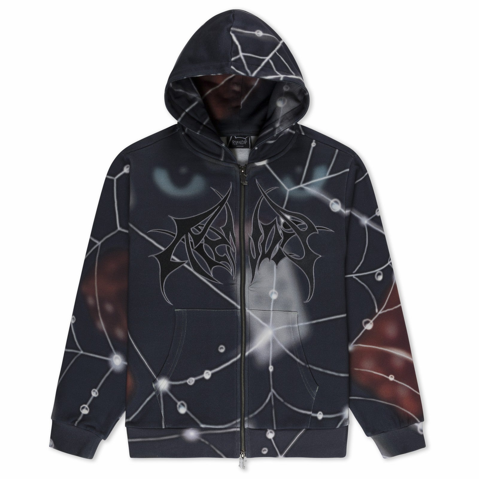 Redemption Zip Up Hoodie (Black Multi) - Ripndip