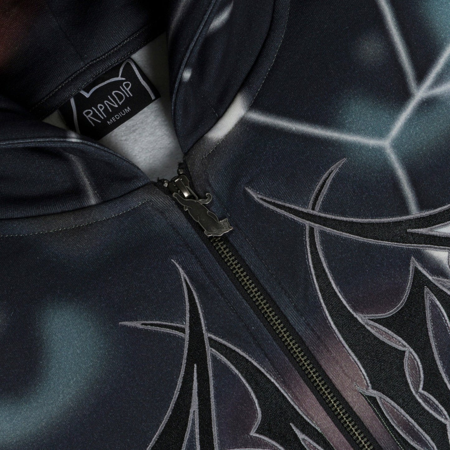 Redemption Zip Up Hoodie (Black Multi) - Ripndip