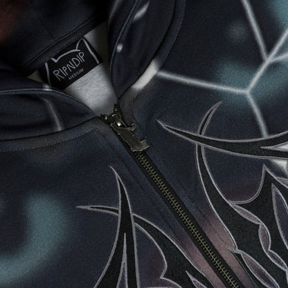 Redemption Zip Up Hoodie (Black Multi) - Ripndip