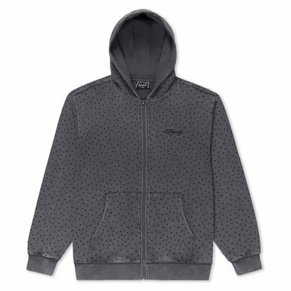 RIPNGEMS Zip Up Hoodie (Charcoal Wash) - Ripndip