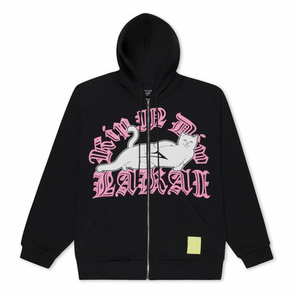 Lakai + Ripndip Zip Up Hoodie (Black) - Ripndip
