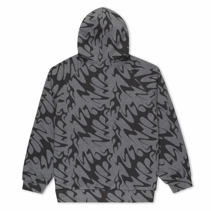 Lakai + Ripndip Flame Zip Up Hoodie (Gray) - Ripndip
