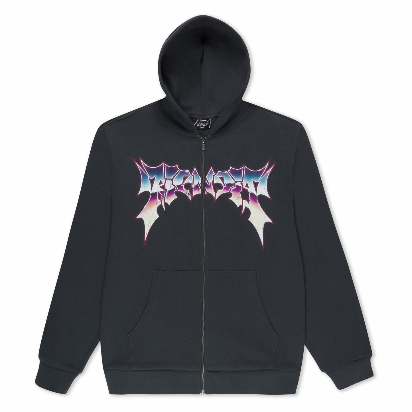 Noid Zip Hoodie (Dark Charcoal) - Ripndip