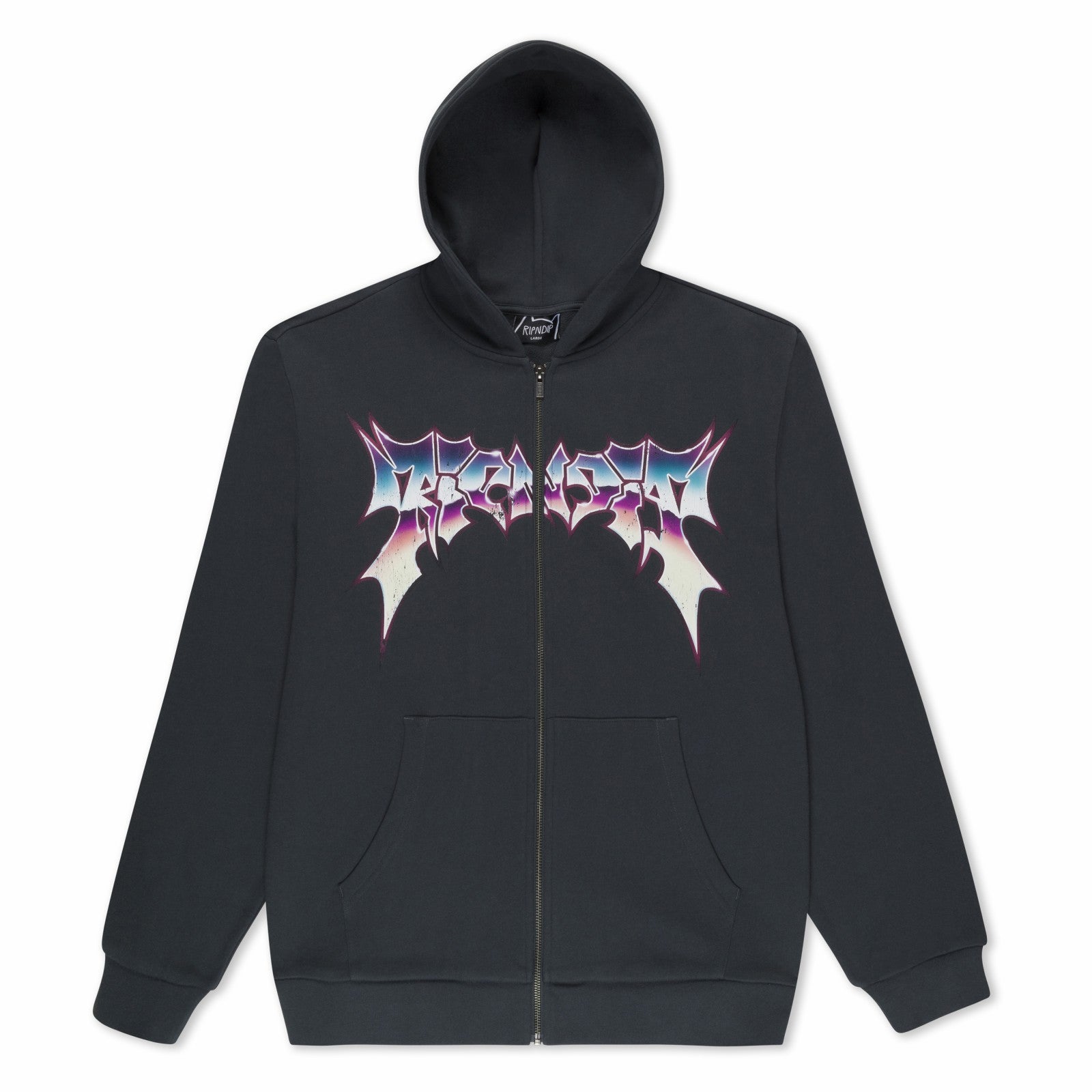 Noid Zip Hoodie (Dark Charcoal) - Ripndip