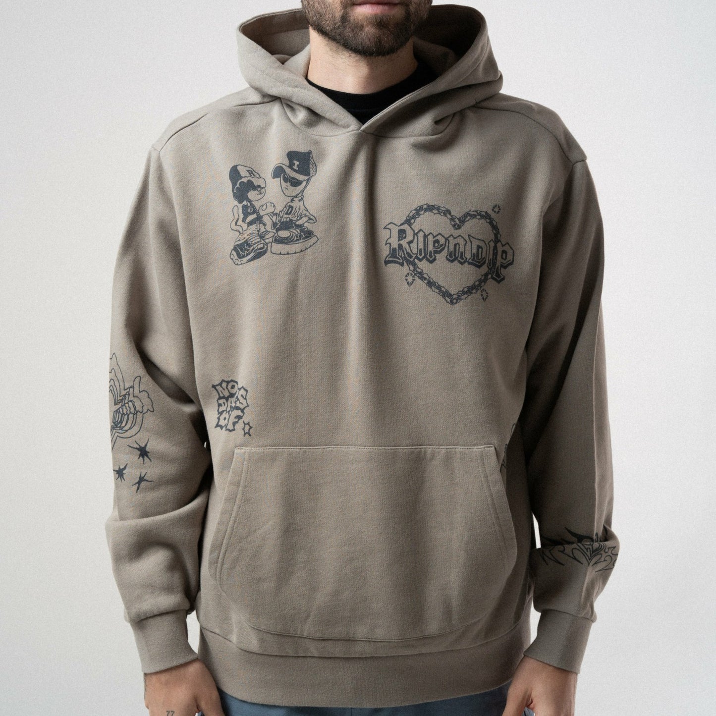 Westside Hoodie (Dark Sand) - Ripndip