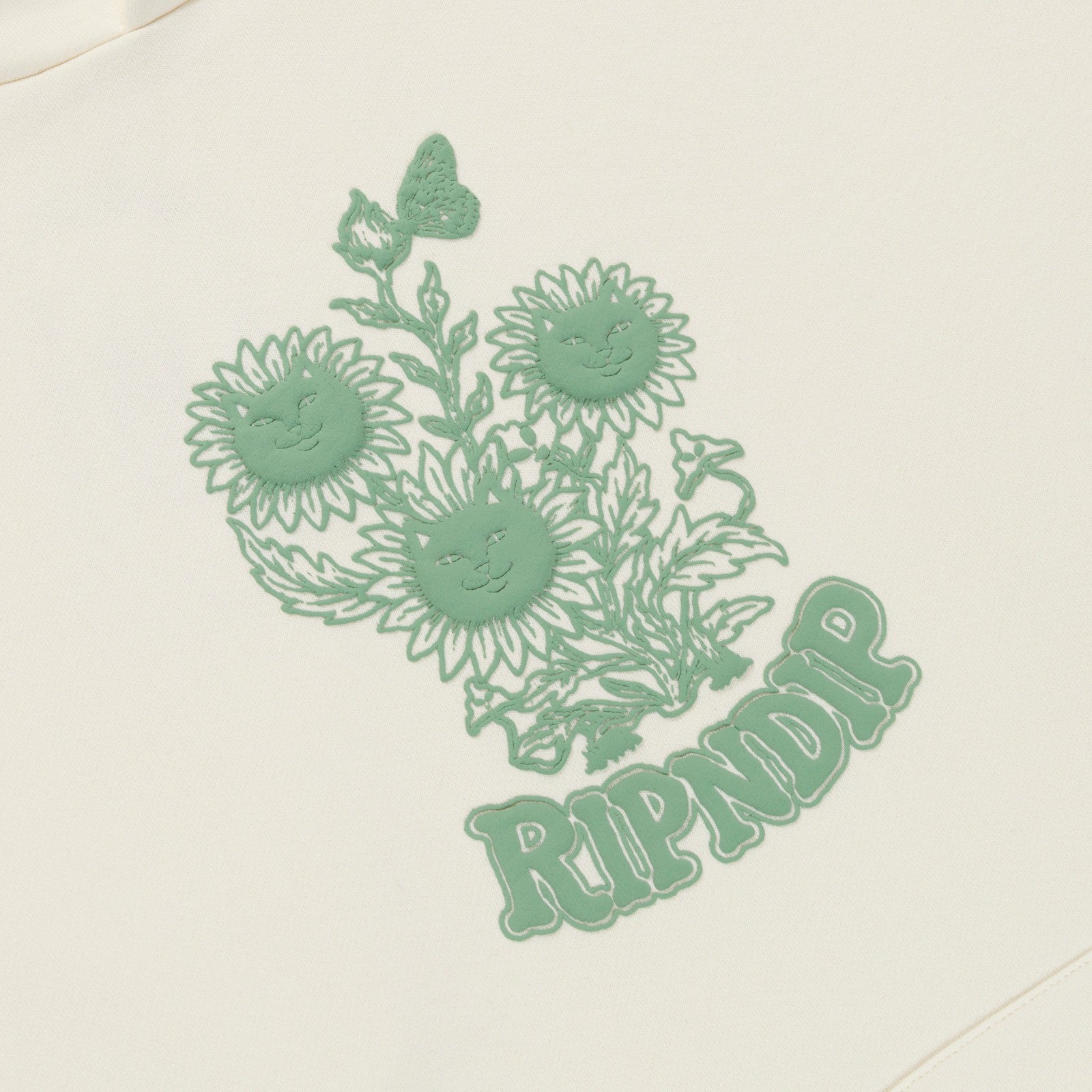 Where The Flowers Bloom Hoodie (Bone) - Ripndip