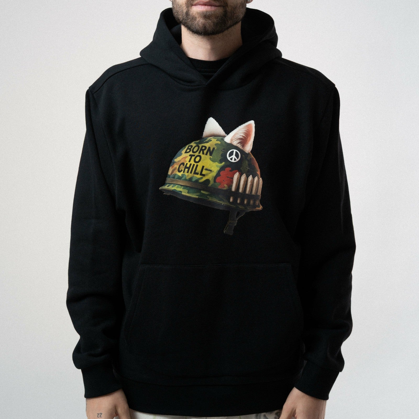 Born To Chill Hoodie (Black) - Ripndip