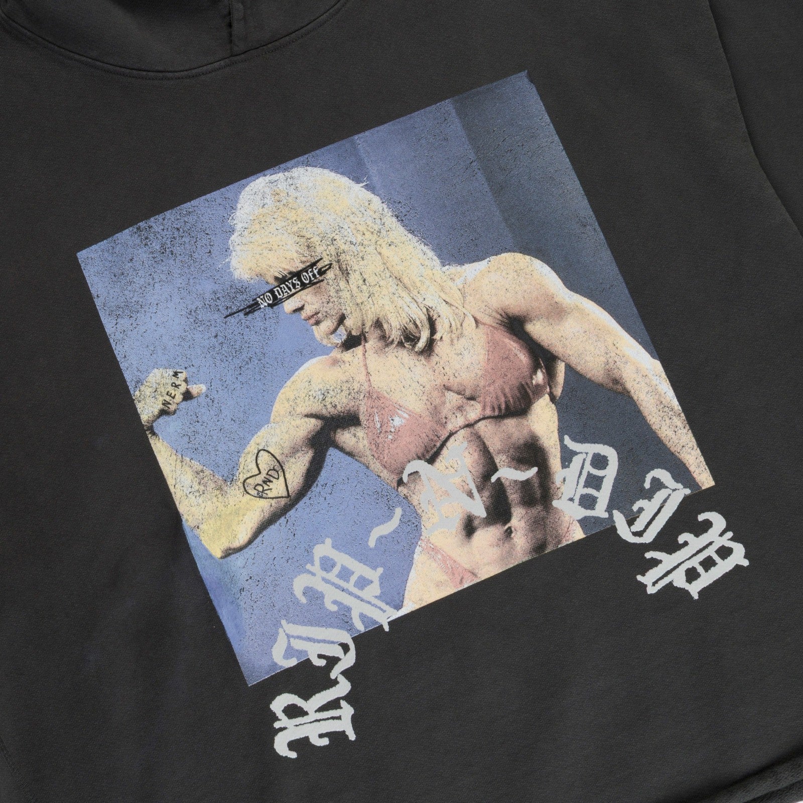Protein Boxy Cropped 500GSM Hoodie (Gunmetal) - Ripndip
