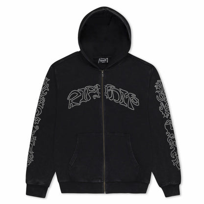 Pretty Flacko Zip Hoodie (Black Vintage Wash) - Ripndip