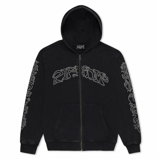 Pretty Flacko Zip Hoodie (Black Vintage Wash) - Ripndip