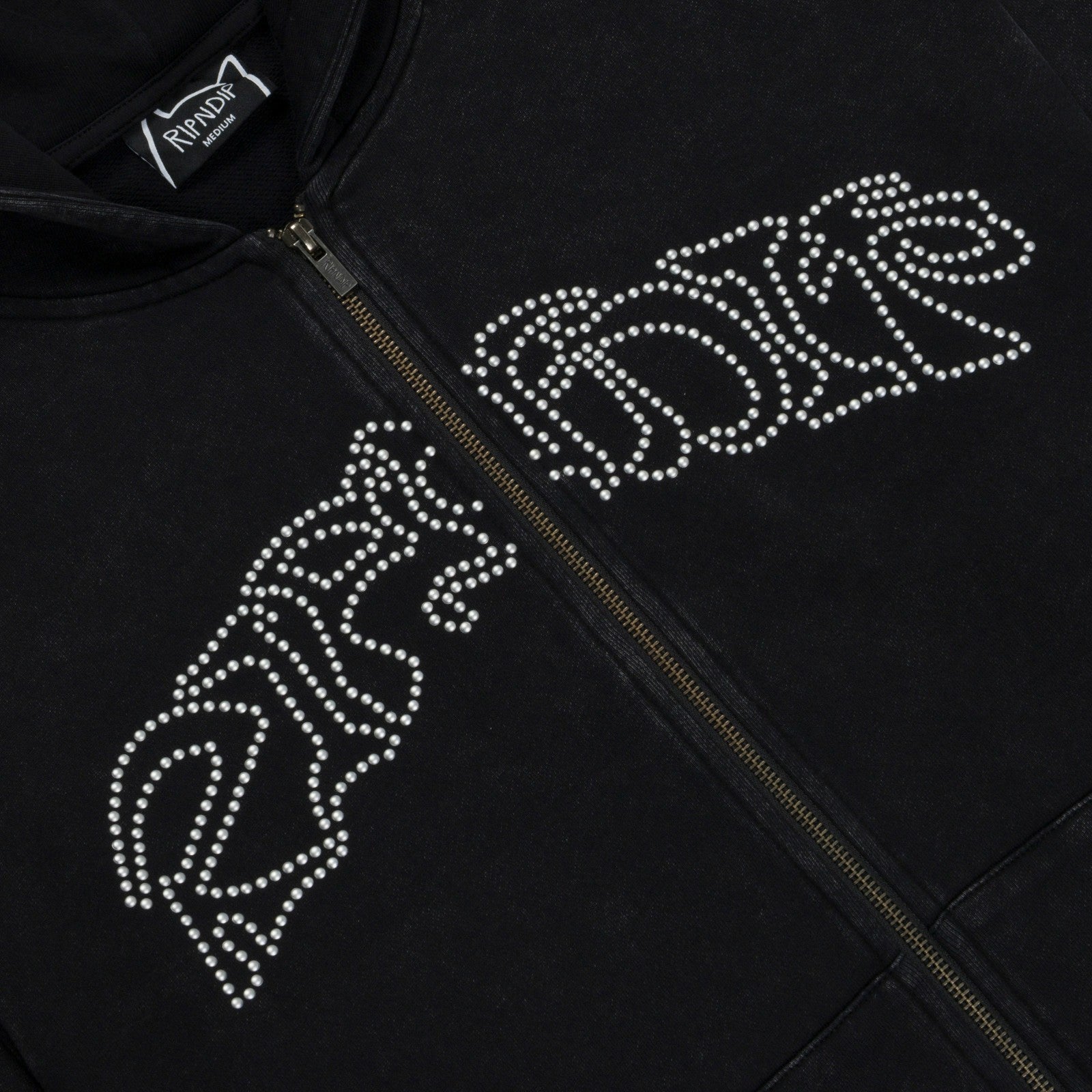 Pretty Flacko Zip Hoodie (Black Vintage Wash) - Ripndip