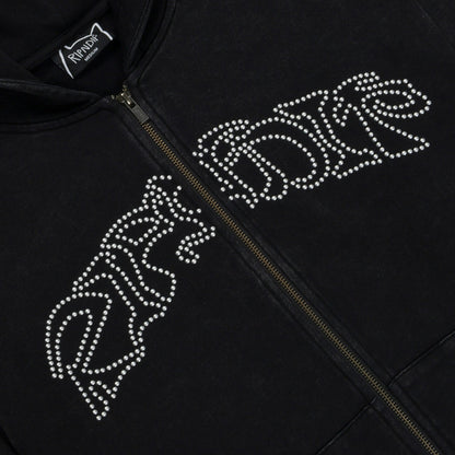 Pretty Flacko Zip Hoodie (Black Vintage Wash) - Ripndip