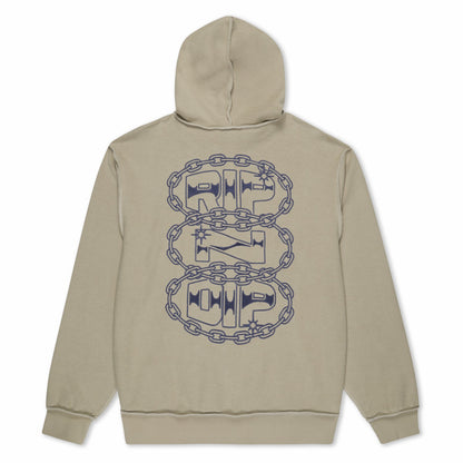 Linked Up Reverse Stitched Hoodie (Khaki) - Ripndip