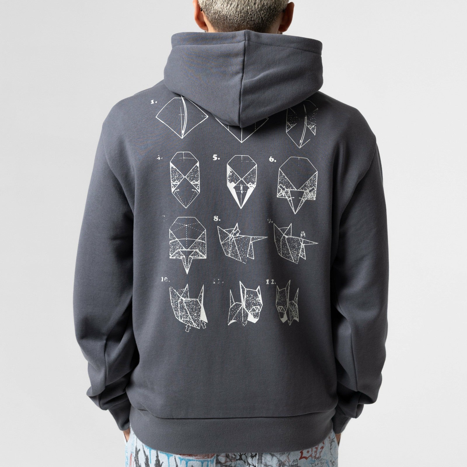 Origami Hoodie (Charcoal) - Ripndip