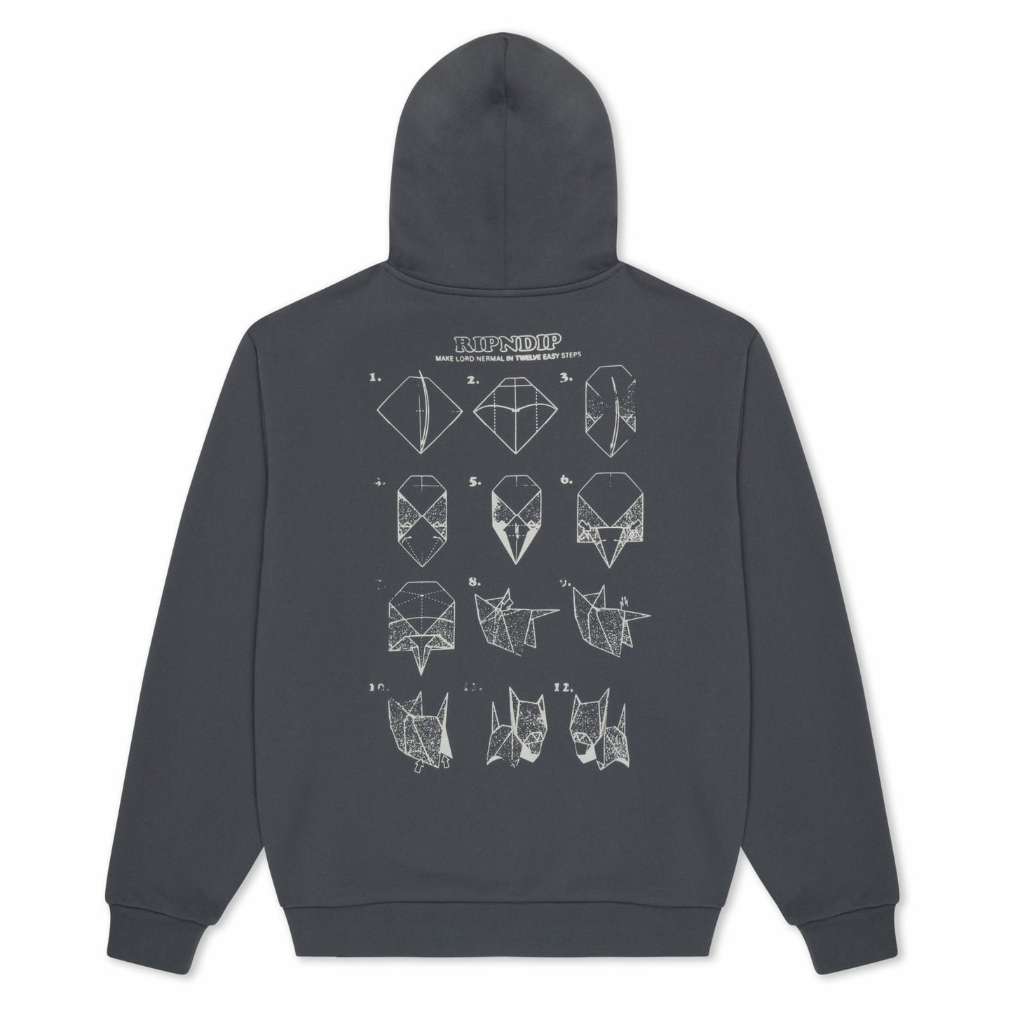 Origami Hoodie (Charcoal) - Ripndip