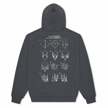 Origami Hoodie (Charcoal) - Ripndip