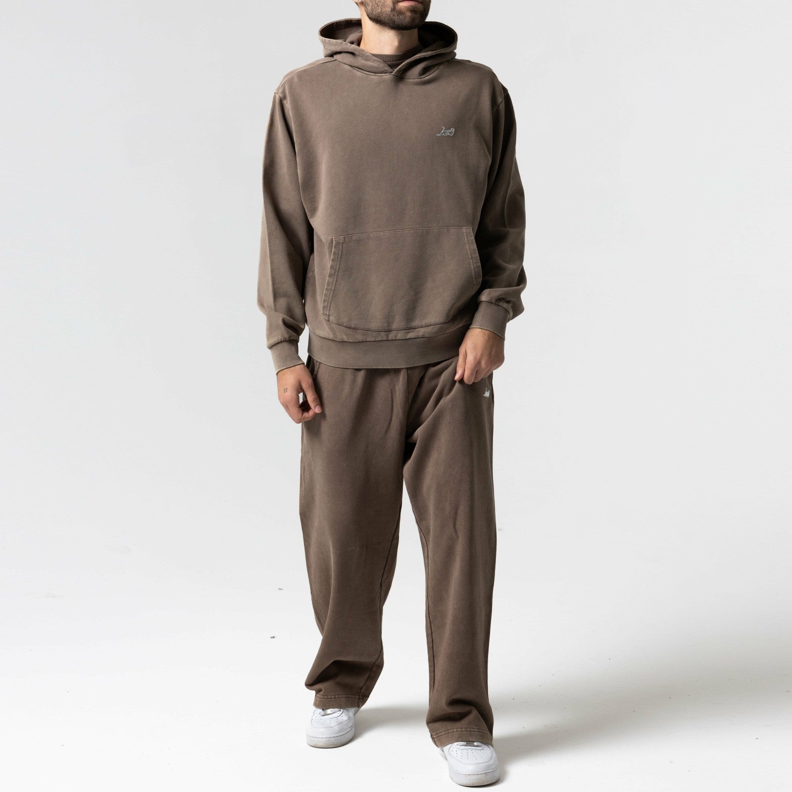 Castanza Hoodie (Brown Vintage Wash) - Ripndip