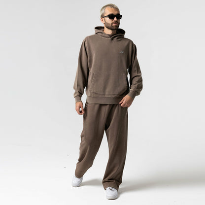 Castanza Hoodie (Brown Vintage Wash) - Ripndip